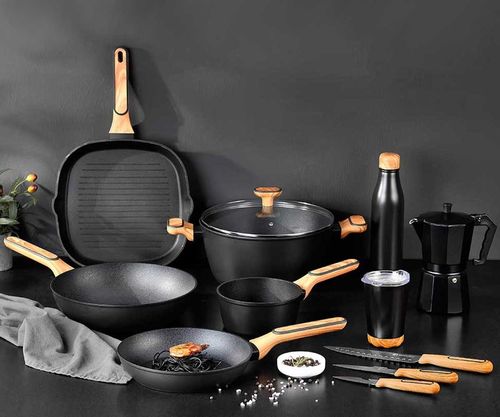 garnek multiclad 28cm z pokrywą bergner bg-56038 charcoal na Arena.pl