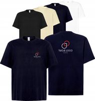 męska KOSZULKA oversize T-SHIRT własn HAFT LOGO firmowa reklamowa 10 szt