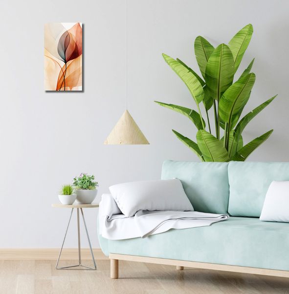Obraz 20x40cm Eteryczne Liście zdjęcie 2