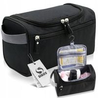 DUŻA KOSMETYCZKA PODRÓŻNA MĘSKA POJEMNA KUFEREK NA KOSMETYKI