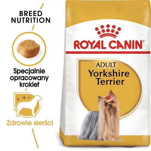 Karma z prebiotykiem dla psów dorosłych Yorkshire Terrier Royal Canin 7,5kg na Arena.pl