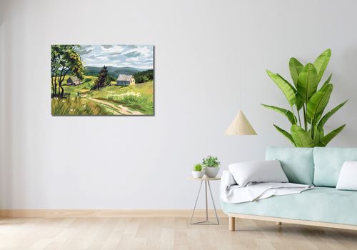 Obraz 90x60cm Bujna Wieś na Arena.pl