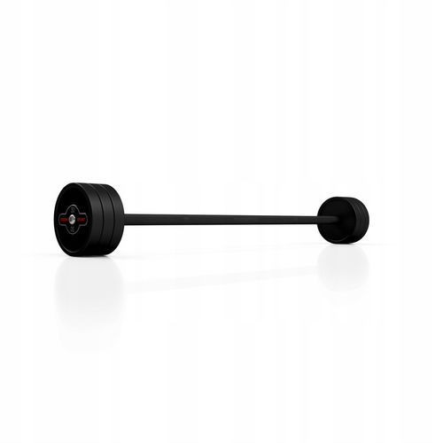 Sztanga gumowana prosta 30 kg czarny mat na Arena.pl