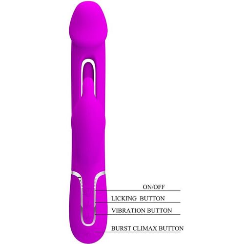 PRETTY LOVE - Kampas Rabbit 3 in 1, multifunction vibrator with tongue na Arena.pl