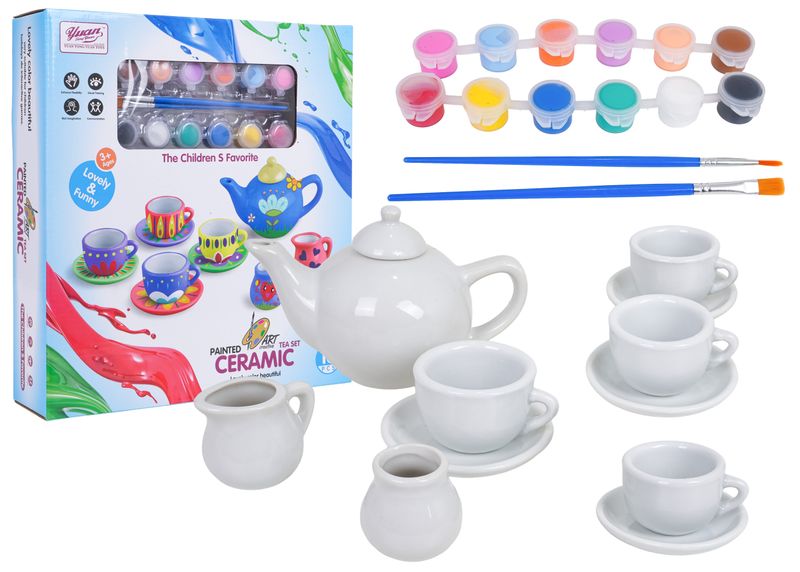 Ceramiczny Herbaciany Zestaw Do Malowania zdjęcie 2