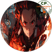 Opłatek waflowy na tort - Demon Slayer - Miecz zabójcy demonów
