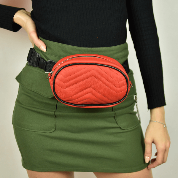 T-01 Nerko-torebka-czerwona KEMER zdjęcie 4