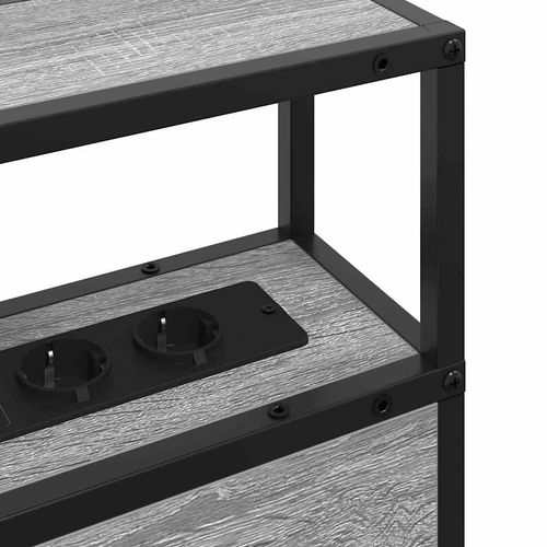 Zagłówek do przechowywania z półką Szary dąb sonoma 140 cm na Arena.pl