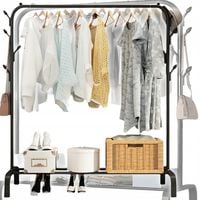 Wieszak na ubrania cichy stojący stojak podłogowy garderoba na buty