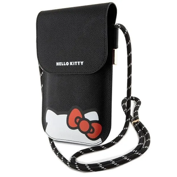 Torebka Hello Kitty Leather Hiding Kitty Cord - czarna zdjęcie 1