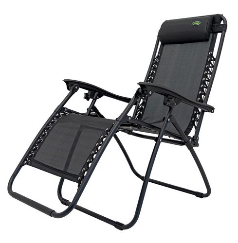 Leżak Ogrodowo Plażowy Czarny na Arena.pl