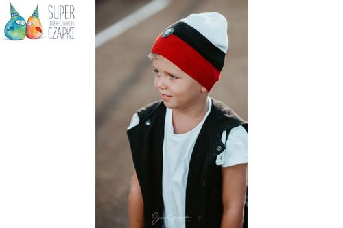 Jamiks HJALMAR czapka pasy dla chłopca niebieska 50-52 na Arena.pl