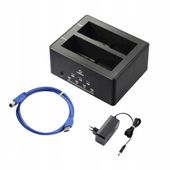Stacja dokująca kopiująca ADAPTER do dysków twardych SSD HDD SATA