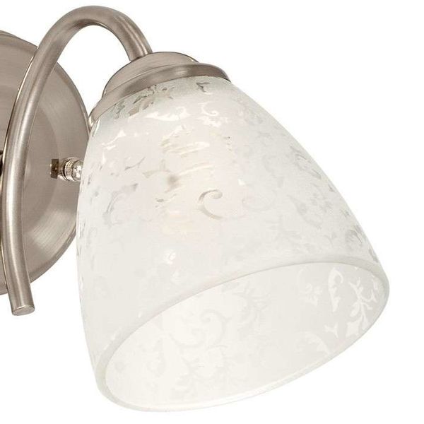 LAMPA ścienna VEN K-N 0859/1 szklana OPRAWA kinkiet wzorki satyna zdjęcie 2