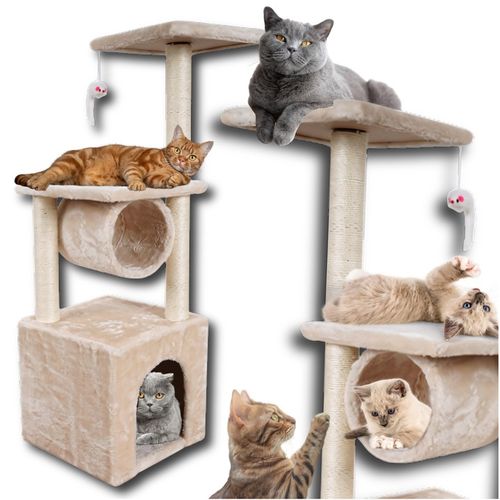 Drapak dla kota duży wysoki drzewko domek budka legowisko słupek mysz walec na Arena.pl