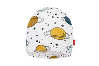 Broel ALIBABA czapka dla chłopca organic planety biała 38-40