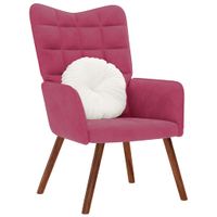 Fotel, winna czerwień, obity aksamitem