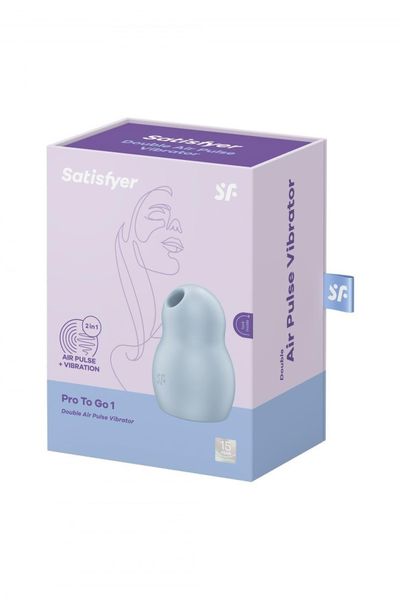 Powietrzny Stymulator Satisfyer Pro To Go 1 Błękit zdjęcie 1