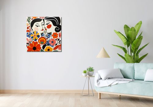 Obraz 70x70cm Kwiatowy Romans na Arena.pl