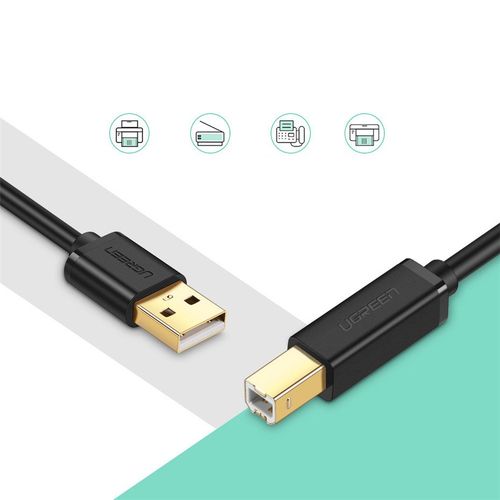 kabel przewód do drukarki usb - usb typ b 3m czarny na Arena.pl
