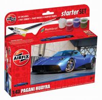 2 x Model do sklejania Pagani Huayra Zestaw Starter Set Farby Pędzel Airfix