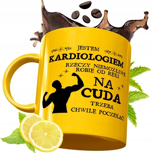 Złoty Kubek Premium Dla Kardiologa Na Prezent Z Nadrukiem Ze Zdjęciem na Arena.pl