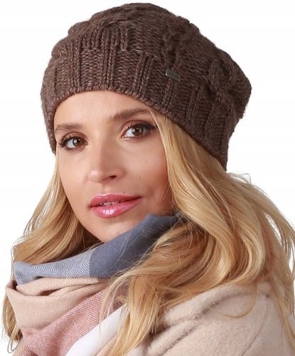 Brązowa czapka damska smerfetka - A4 na Arena.pl