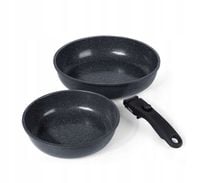 Zestaw 2 patelni tradycyjnych GiPP 25 i 20cm grafit
