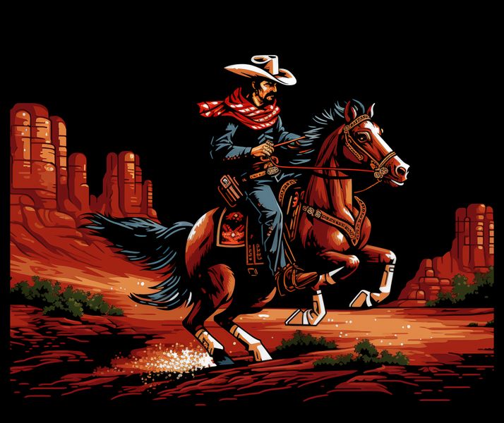 Plakat 60x50cm Galop przez Prerię zdjęcie 2