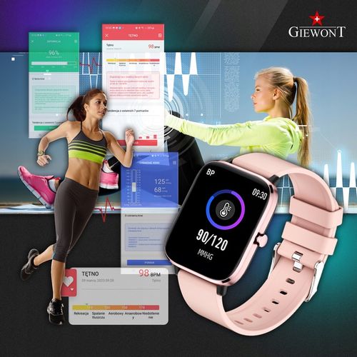 SMARTWATCH GIEWONT GW230-1 Dynamic SmartCall ROZMOWY SMS SPORT ALERT KROKI na Arena.pl
