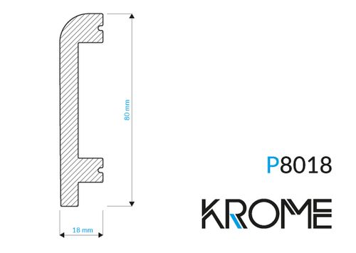 Listwa przypodłogowa biała KROME P8018 na Arena.pl