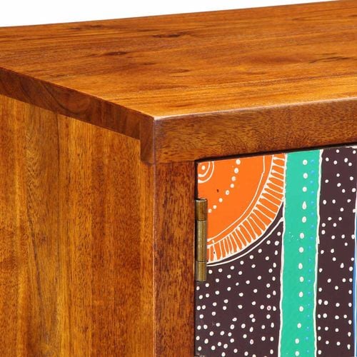 Szafka na buty Brązowy 90 x 35 x 55 cm Lite drewno akacjowe na Arena.pl