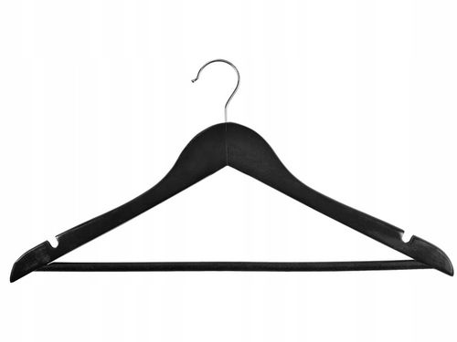 WIESZAK NA UBRANIA DREWNIANY CZARNY WIESZAKI UBRANIOWE KOMPLET LOFT na Arena.pl