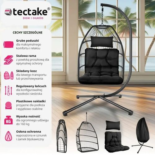 FOTEL WISZACY GNIAZDO HAMAK HUSTAWKA na Arena.pl