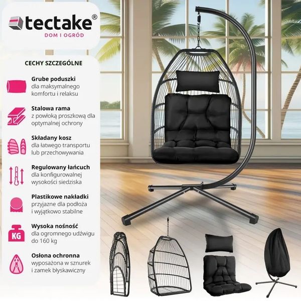 FOTEL WISZACY GNIAZDO HAMAK HUSTAWKA zdjęcie 2