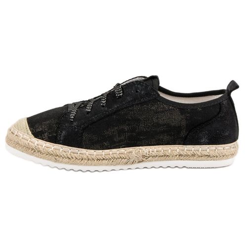 Czarne Sznurowane Espadryle r.40 na Arena.pl