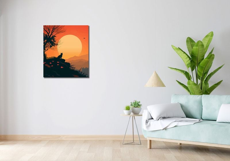 Obraz 60x70cm Kocie Wzgórze zdjęcie 2