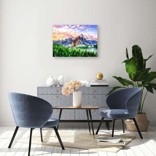 Deco Panel, Wschód słońca w górach 100x70 na Arena.pl