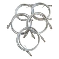 kabel sieciowy rj45 cat6 snagless biały 1,5m 5 szt