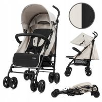 2X KIDWELL WÓZEK PARASOLKA QUGAR BEIGE/BLACK spacerówka