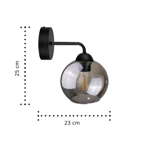 Kinkiet 1xE27 COSMO BLACK zdjęcie 4