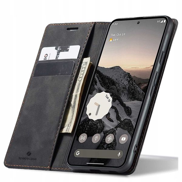 Spacecase Wallet Google Pixel 9A Black zdjęcie 1