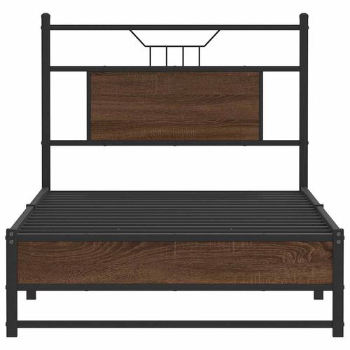 Łóżko bez materaca, brązowy dąb, 90x200 cm na Arena.pl