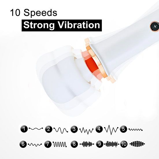Stymulator Massager Super Powerful USB White 10 Function zdjęcie 5