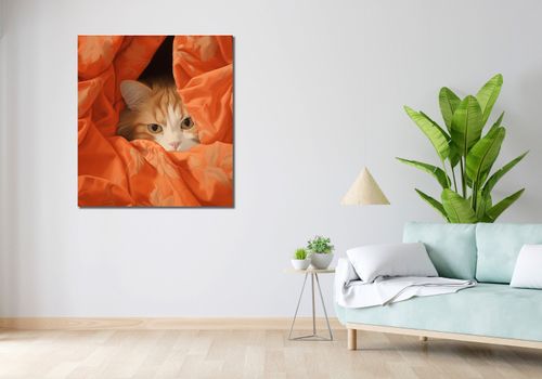 Obraz 90x100cm Ukryty Kot na Arena.pl