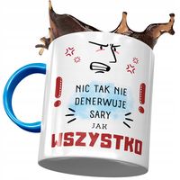 Kubek Błękitny Dla Sary Koleżanki Żony Prezent Z Nadrukiem Ze Zdjęciem