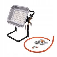 Promiennik gazowy nagrzewnica BRADAS na stojaku