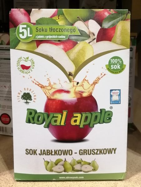 Royal Apple 5L Sok jabłkowo - gruszkowy zdjęcie 1