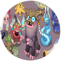 Opłatek na tort My Singing Monsters