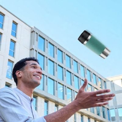 Kubek termiczny Classic Twist 0.36L morski silikonowa osłona na Arena.pl